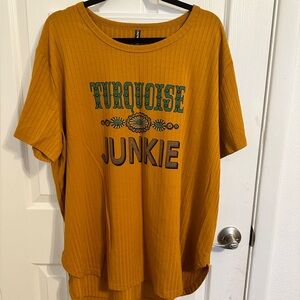 Turquoise Junkie Tee